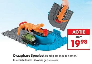 Aanbiedingen Draagbare speelset - Thomas &amp; Friends - Geldig van 23/10/2017 tot 05/12/2017 bij Top1Toys