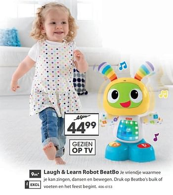 Aanbiedingen Fisher-price laugh + learn robot beatbo - Fisher-Price - Geldig van 23/10/2017 tot 05/12/2017 bij Top1Toys