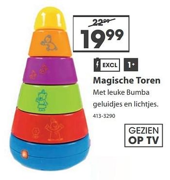 Aanbiedingen Magische toren met leuke bumba geluidjes en lichtjes - Bumba - Geldig van 23/10/2017 tot 05/12/2017 bij Top1Toys