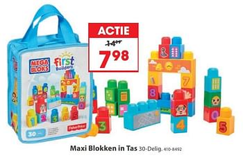 Aanbiedingen Maxi blokken in tas - Mega Bloks - Geldig van 23/10/2017 tot 05/12/2017 bij Top1Toys