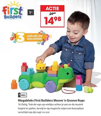 Aanbiedingen Megabloks first builders moove `n groove rups - Mega Bloks - Geldig van 23/10/2017 tot 05/12/2017 bij Top1Toys