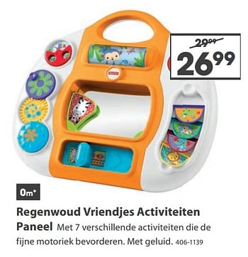 Aanbiedingen Regenwoud vriendjes activiteiten paneel - Fisher-Price - Geldig van 23/10/2017 tot 05/12/2017 bij Top1Toys