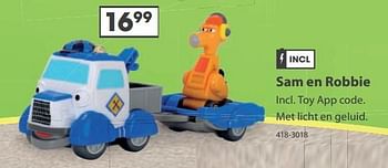 Aanbiedingen Sam en robbie - Huismerk - Top1Toys - Geldig van 23/10/2017 tot 05/12/2017 bij Top1Toys