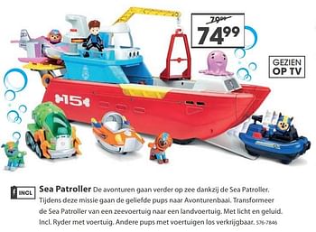 Aanbiedingen Sea patroller - Huismerk - Top1Toys - Geldig van 23/10/2017 tot 05/12/2017 bij Top1Toys