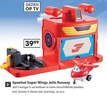 Aanbiedingen Speelset super wings jetts runway - Huismerk - Top1Toys - Geldig van 23/10/2017 tot 05/12/2017 bij Top1Toys