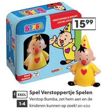 Aanbiedingen Spel verstoppertje spelen verstop bumba - Bumba - Geldig van 23/10/2017 tot 05/12/2017 bij Top1Toys