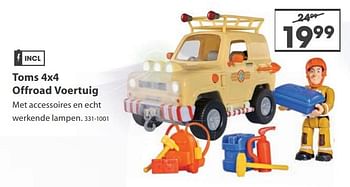 Aanbiedingen Toms 4x4 offroad voertuig - remote_pf_nl.BRANDweerman Sam - Geldig van 23/10/2017 tot 05/12/2017 bij Top1Toys