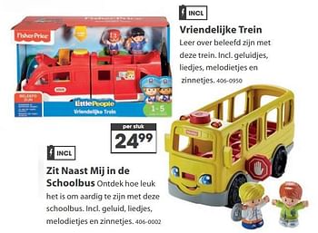 Aanbiedingen Vriendelijke trein - Fisher-Price - Geldig van 23/10/2017 tot 05/12/2017 bij Top1Toys