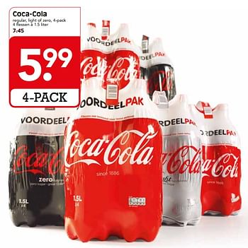 Aanbiedingen Coca-cola regular, light of zero - Coca Cola - Geldig van 12/11/2017 tot 18/11/2017 bij Em-té