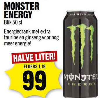 Aanbiedingen Monster energy - Monster - Geldig van 12/11/2017 tot 18/11/2017 bij Dirk III