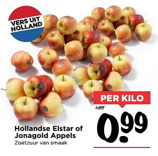 Aanbiedingen Hollandse elstar of jonagold appels - Huismerk Vomar - Geldig van 12/11/2017 tot 18/11/2017 bij Vomar