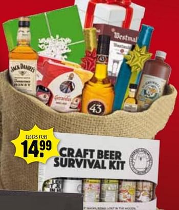Aanbiedingen Craft beer survival kit - CRAFT - Geldig van 12/11/2017 tot 31/12/2017 bij Dirk III