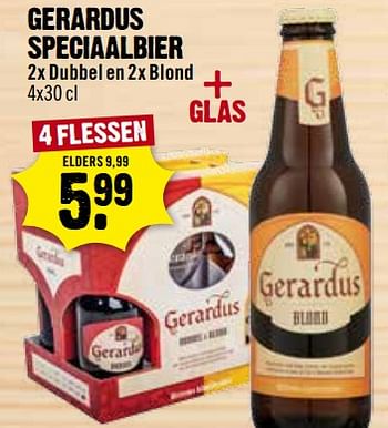 Aanbiedingen Gerardus speciaalbier + glas - Gerardus - Geldig van 12/11/2017 tot 31/12/2017 bij Dirk III