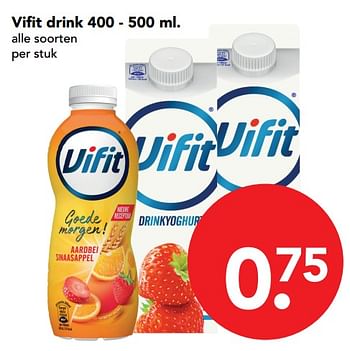 Aanbiedingen Vifit drink - Vifit - Geldig van 12/11/2017 tot 18/11/2017 bij Deen Supermarkten