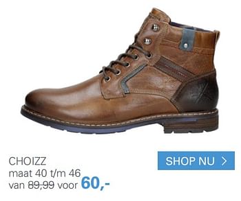 Aanbiedingen Choizz schoenen - Choizz - Geldig van 11/11/2017 tot 19/11/2017 bij Schuurman Schoenen
