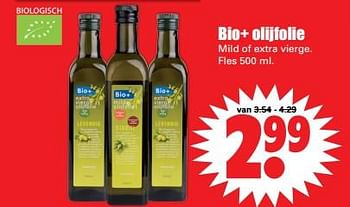 Aanbiedingen Bio+ olijfolie mild of extra vierge - Bio+ - Geldig van 12/11/2017 tot 19/11/2017 bij Lekker Doen