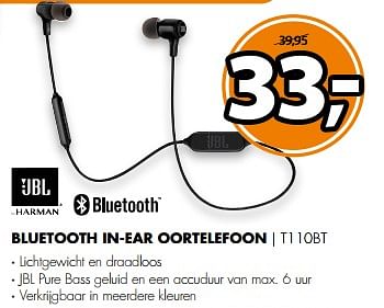 Aanbiedingen Bluetooth in-ear oortelefoon t110bt - UBL - Geldig van 12/11/2017 tot 19/11/2017 bij Expert