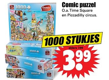 Aanbiedingen Comic puzzel o.a. time square en piccadilly circus - King - Geldig van 12/11/2017 tot 19/11/2017 bij Lekker Doen