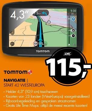 Aanbiedingen Tomtom navigatie start 42 west-europa - TomTom - Geldig van 12/11/2017 tot 19/11/2017 bij Expert