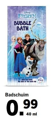 Aanbiedingen Badschuim - Disney  Frozen - Geldig van 13/11/2017 tot 19/11/2017 bij Lidl