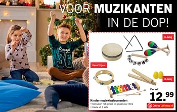 Aanbiedingen Kindermuziekinstrumenten - Huismerk - Lidl - Geldig van 13/11/2017 tot 19/11/2017 bij Lidl