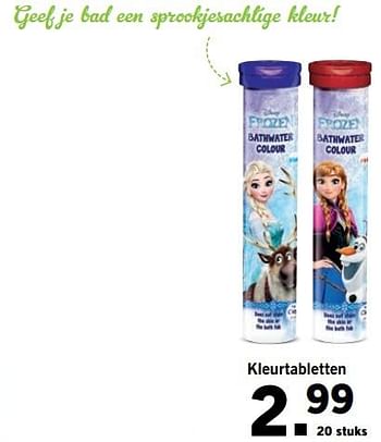 Aanbiedingen Kleurtabletten - Disney  Frozen - Geldig van 13/11/2017 tot 19/11/2017 bij Lidl