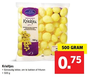 Aanbiedingen Krieltjes - Saladinettes - Geldig van 13/11/2017 tot 19/11/2017 bij Lidl