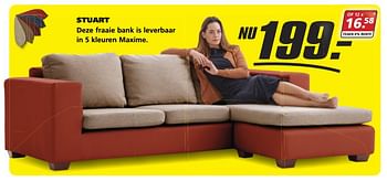 Aanbiedingen Stuart - Huismerk - Seats and Sofas - Geldig van 13/11/2017 tot 18/11/2017 bij Seats and Sofas