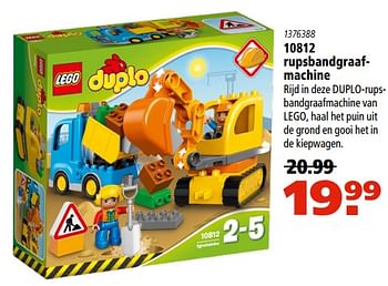 Aanbiedingen 10812 rupsbandgraafmachine - Lego - Geldig van 10/11/2017 tot 06/12/2017 bij Marskramer