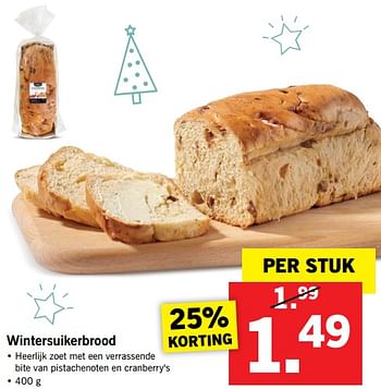 Aanbiedingen Wintersuikerbrood - Huismerk - Lidl - Geldig van 13/11/2017 tot 19/11/2017 bij Lidl