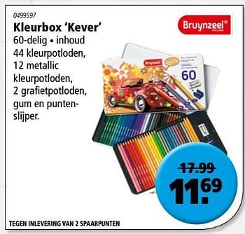 Aanbiedingen Kleurbox kever - Bruynzeel - Geldig van 10/11/2017 tot 06/12/2017 bij Marskramer