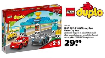 Aanbiedingen Lego duplo 10857 disney cars piston cup race - Lego - Geldig van 10/11/2017 tot 06/12/2017 bij Marskramer