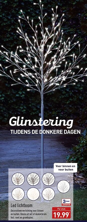 Aanbiedingen Led lichtboom - Huismerk - Aldi - Geldig van 13/11/2017 tot 19/11/2017 bij Aldi