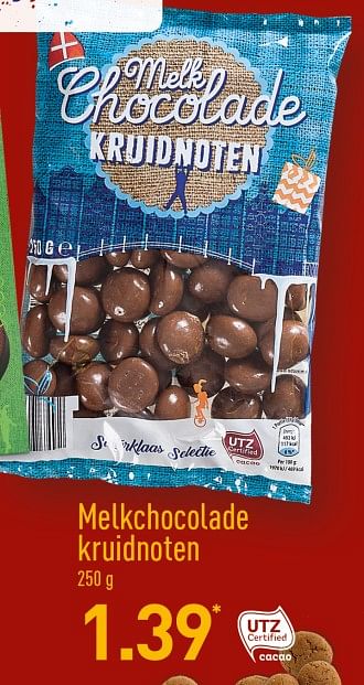 Aanbiedingen Melkchocolade kruidnoten - Huismerk - Aldi - Geldig van 13/11/2017 tot 19/11/2017 bij Aldi