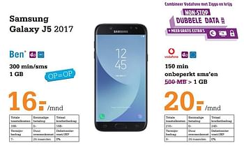 Aanbiedingen Samsung galaxy j5 2017 - Samsung - Geldig van 12/11/2017 tot 20/11/2017 bij Telecombinatie