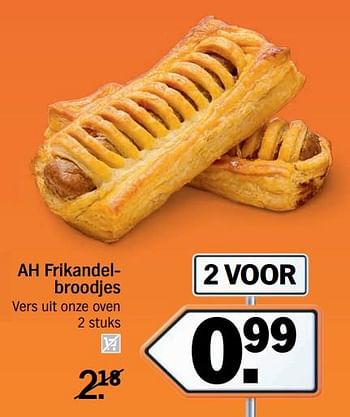 Aanbiedingen Ah frikandelbroodjes - Huismerk - Albert Heijn - Geldig van 13/11/2017 tot 19/11/2017 bij Albert Heijn