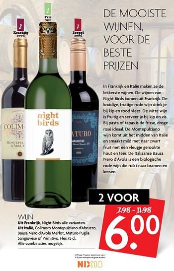 Aanbiedingen De mooiste wijnen, voor de beste prijzen - Witte wijnen - Geldig van 12/11/2017 tot 18/11/2017 bij Deka Markt