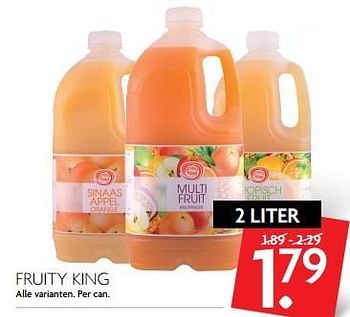 Aanbiedingen Fruity king - Fruity King - Geldig van 12/11/2017 tot 18/11/2017 bij Deka Markt