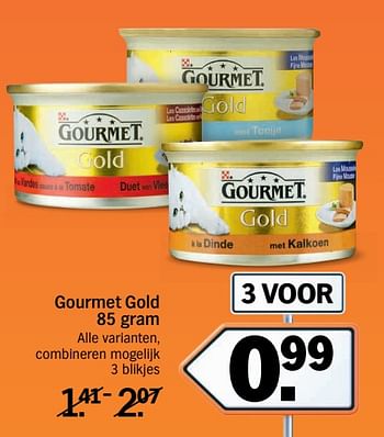 Aanbiedingen Gourmet gold - Purina - Geldig van 13/11/2017 tot 19/11/2017 bij Albert Heijn