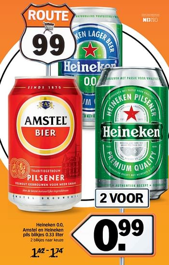 Aanbiedingen Heineken 0.0, amstel en heineken pils blikjes - Huismerk - Albert Heijn - Geldig van 13/11/2017 tot 19/11/2017 bij Albert Heijn