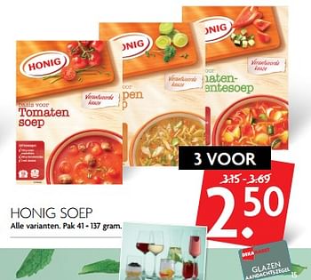 Aanbiedingen Honig soep - Honig - Geldig van 12/11/2017 tot 18/11/2017 bij Deka Markt