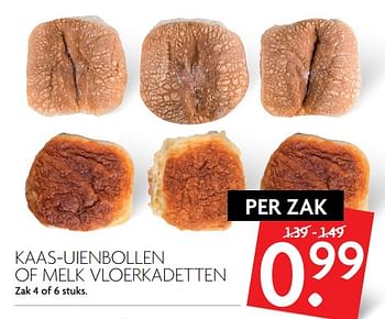 Aanbiedingen Kaas-uienbollen of melk vloerkadetten - Huismerk - Deka Markt - Geldig van 12/11/2017 tot 18/11/2017 bij Deka Markt