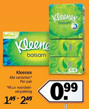 Aanbiedingen Kleenex - Kleenex - Geldig van 13/11/2017 tot 19/11/2017 bij Albert Heijn