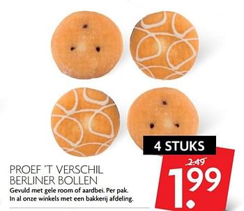 Aanbiedingen Proef `t verschil berliner bollen - Huismerk - Deka Markt - Geldig van 12/11/2017 tot 18/11/2017 bij Deka Markt