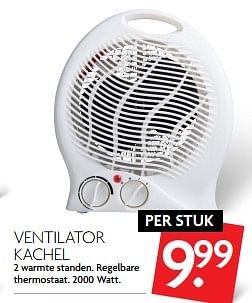 Aanbiedingen Ventilator kachel - Huismerk - Deka Markt - Geldig van 12/11/2017 tot 18/11/2017 bij Deka Markt