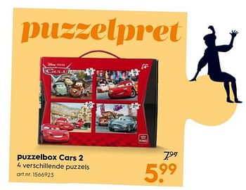 Aanbiedingen Puzzelbox cars 2 - King - Geldig van 11/11/2017 tot 22/11/2017 bij Blokker