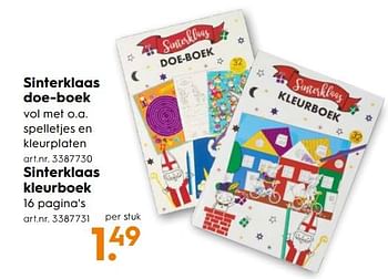 Aanbiedingen Sinterklaas doe-boek - Huismerk - Blokker - Geldig van 11/11/2017 tot 22/11/2017 bij Blokker