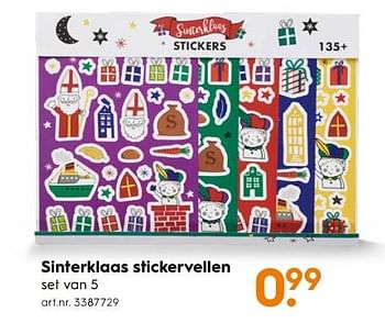 Aanbiedingen Sinterklaas stickervellen - Huismerk - Blokker - Geldig van 11/11/2017 tot 22/11/2017 bij Blokker