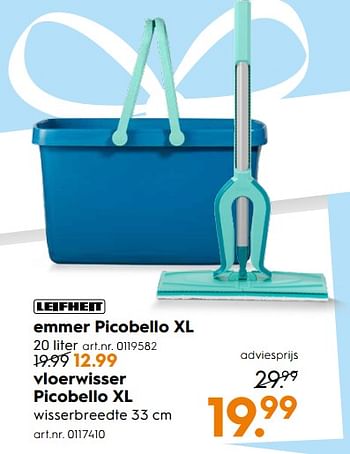 Aanbiedingen vloerwisser Picobello XL - Leifheit - Geldig van 11/11/2017 tot 22/11/2017 bij Blokker