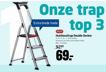 Aanbiedingen Huishoudtrap double decker - Altrex - Geldig van 13/11/2017 tot 19/11/2017 bij Formido